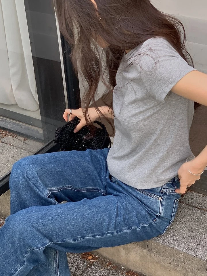 Dress Room - Korean Women Fashion - #momslook - Stella Denim Pants - 3