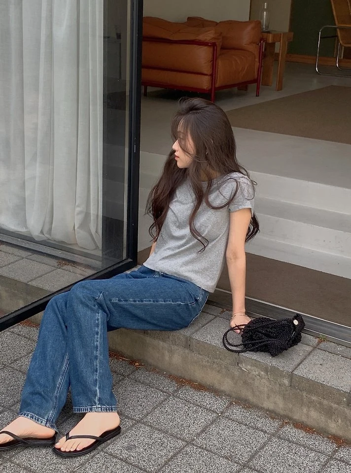 Dress Room - Korean Women Fashion - #momslook - Stella Denim Pants - 5