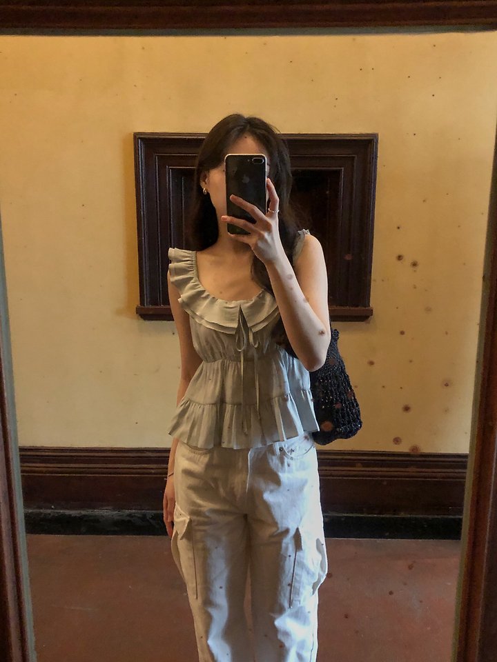 Dress Room - Korean Women Fashion - #momslook - Belle Frill Blouse - 10