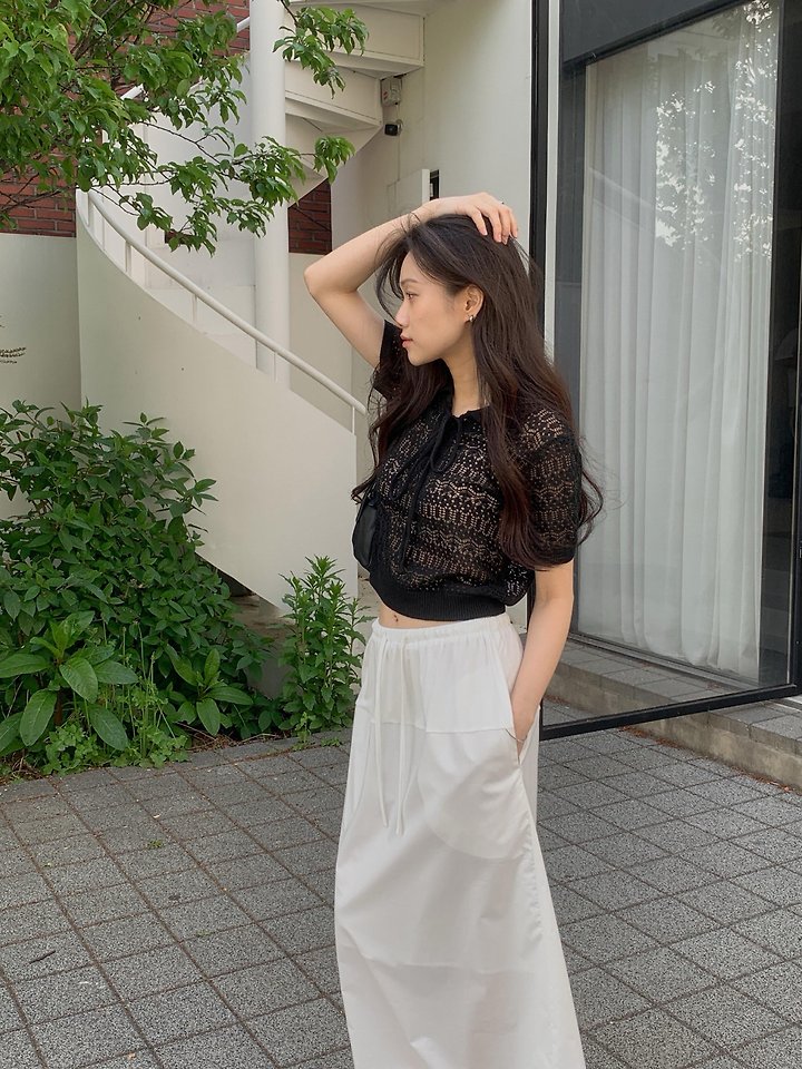 Dress Room - Korean Women Fashion - #momslook - Belly Two-Tone Skirt - 2