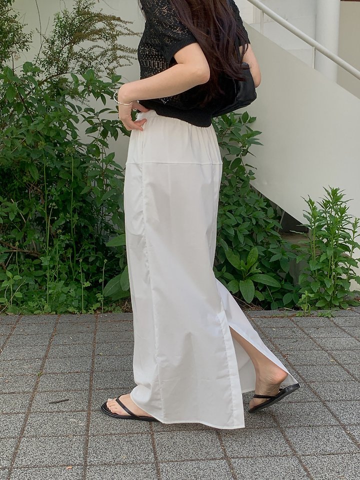 Dress Room - Korean Women Fashion - #womensfashion - Belly Two-Tone Skirt - 4