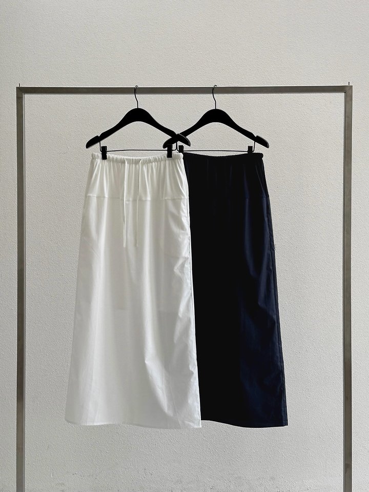 Dress Room - Korean Women Fashion - #momslook - Belly Two-Tone Skirt - 8