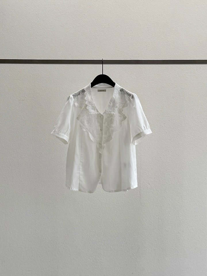 Dress Room - Korean Women Fashion - #momslook - Lowell Cotton Blouse - 7