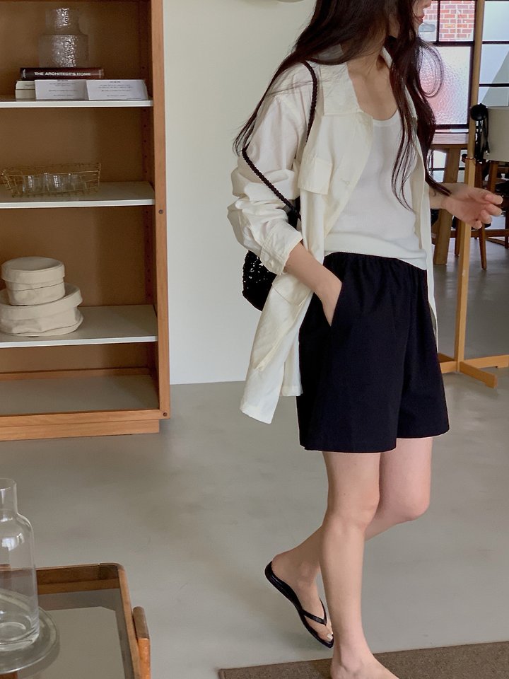Dress Room - Korean Women Fashion - #momslook - Essential Banding Shorts - 5