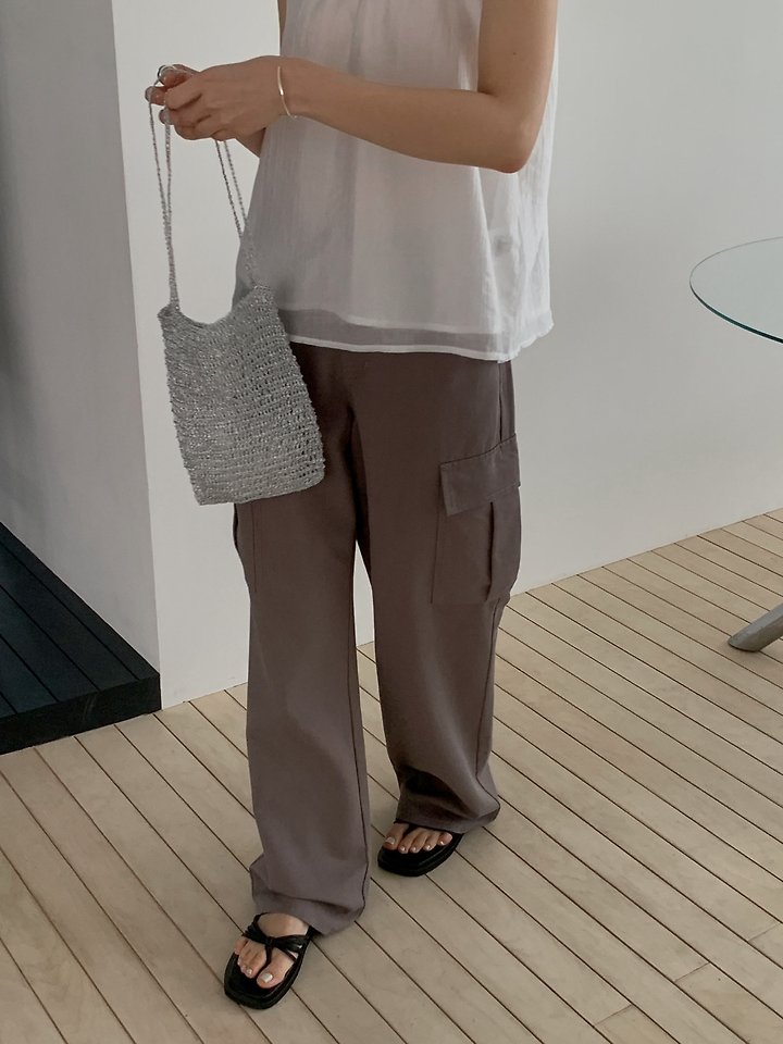 Dress Room - Korean Women Fashion - #pursuepretty - Egg Cargo Cotton Pants - 11