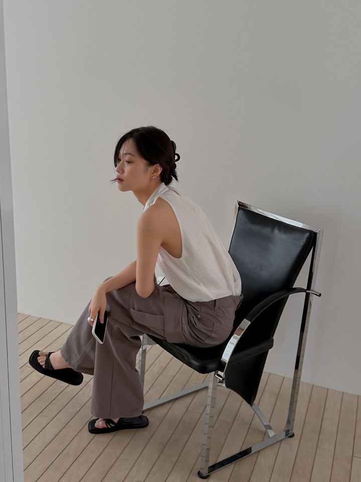 Dress Room - Korean Women Fashion - #restrostyle - Egg Cargo Cotton Pants - 12