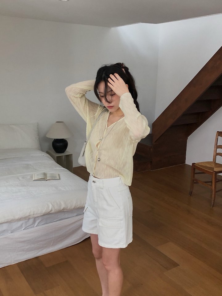 Dress Room - Korean Women Fashion - #restrostyle - Solar V-Neck Cardigan - 2