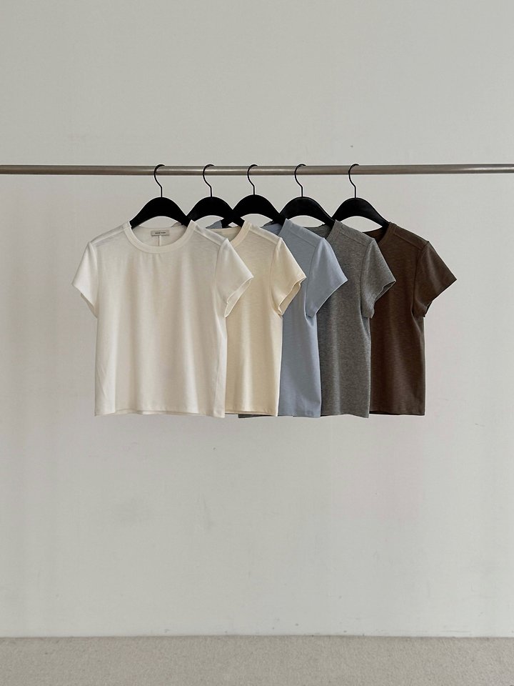 Dress Room - Korean Women Fashion - #romanticstyle - Cotton Stitch Tee - 12