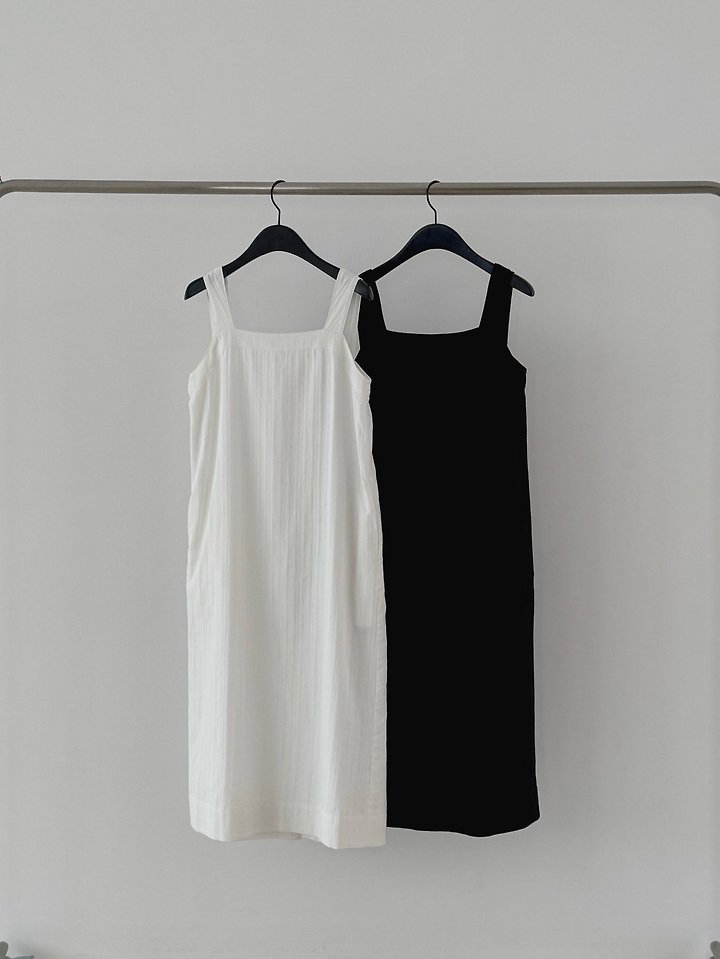 Dress Room - Korean Women Fashion - #romanticstyle - Lina Square-Neck One-piece - 6