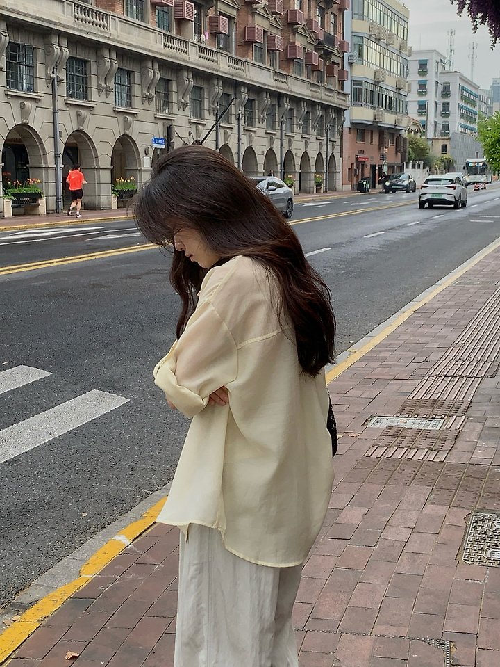 Dress Room - Korean Women Fashion - #womensfashion - Wish Roll-Up Shirt - 9