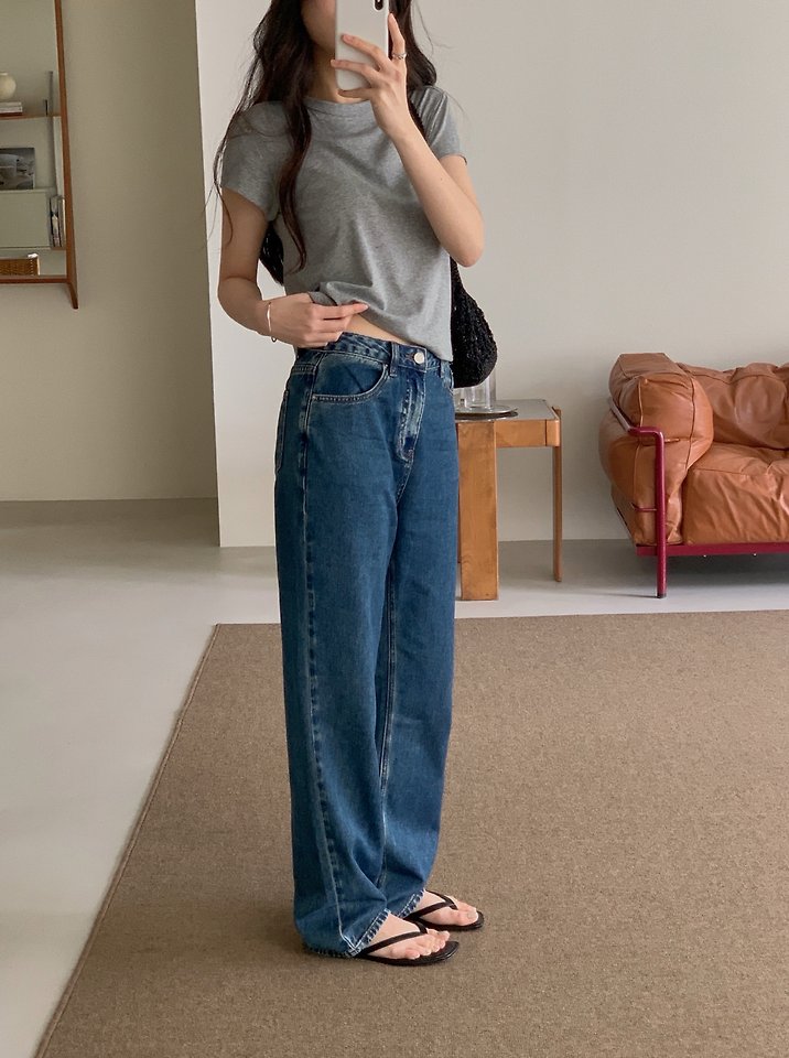 Dress Room - Korean Women Fashion - #womensfashion - Stella Denim Pants - 2