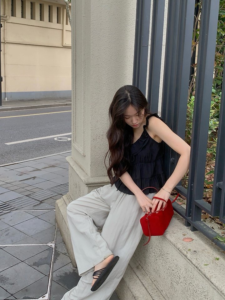 Dress Room - Korean Women Fashion - #momslook - Glow Rough Pants - 4