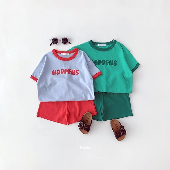Dsaint - Korean Children Fashion - #Kfashion4kids - Happens Set