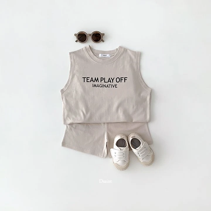 Dsaint - Korean Children Fashion - #Kfashion4kids - Team Play Sleeveless Set - 6