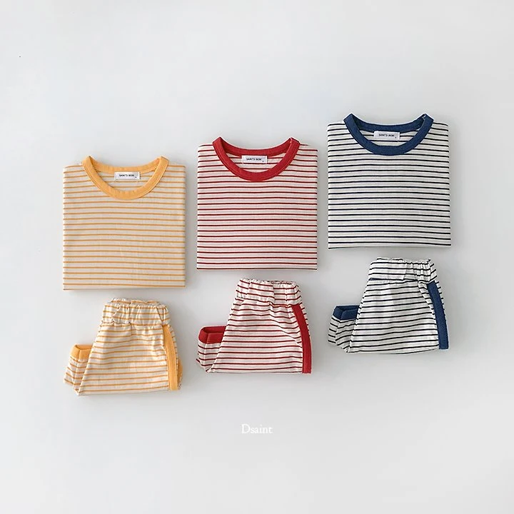 Dsaint - Korean Children Fashion - #designkidswear - Yum Yum Contrast Ringer Set - 3