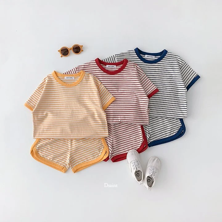 Dsaint - Korean Children Fashion - #designkidswear - Yum Yum Contrast Ringer Set - 4