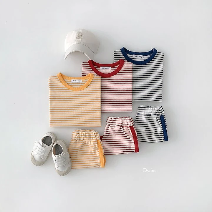 Dsaint - Korean Children Fashion - #fashionkids - Yum Yum Contrast Ringer Set - 5