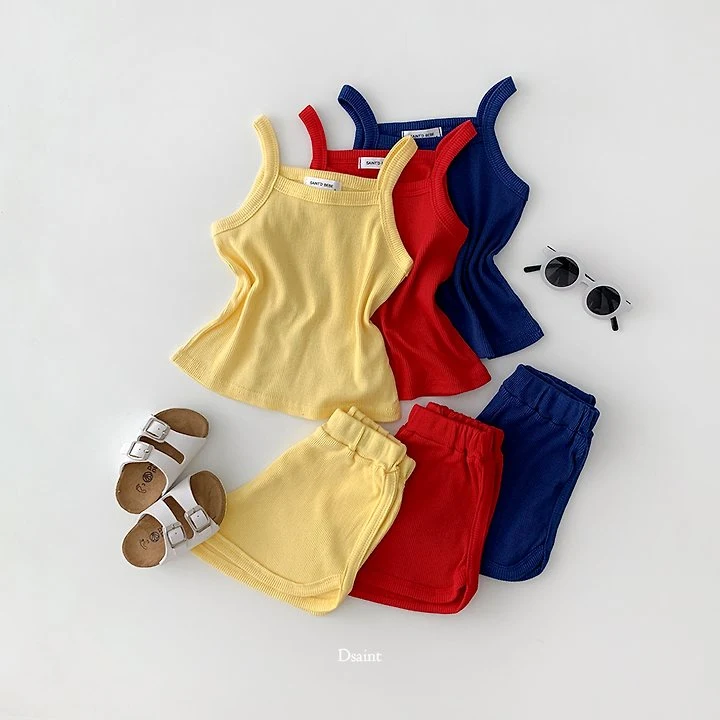 Dsaint - Korean Children Fashion - #kidsshorts - Macaron Ringer Set - 5