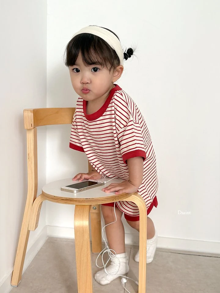 Dsaint - Korean Children Fashion - #kidsstore - Yum Yum Contrast Ringer Set - 7