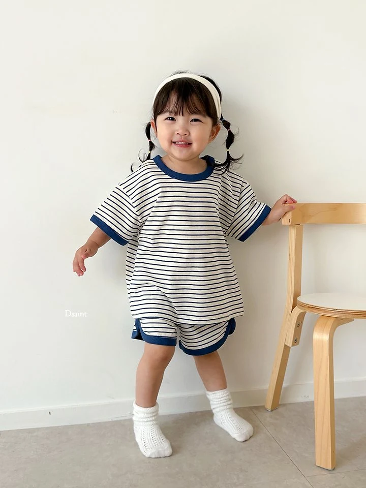 Dsaint - Korean Children Fashion - #kidzfashiontrend - Yum Yum Contrast Ringer Set - 8