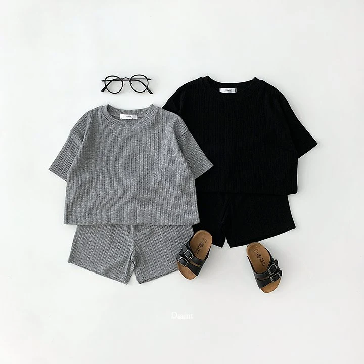 Dsaint - Korean Children Fashion - #kidsstore - Puppy Top Bottom Set - 4