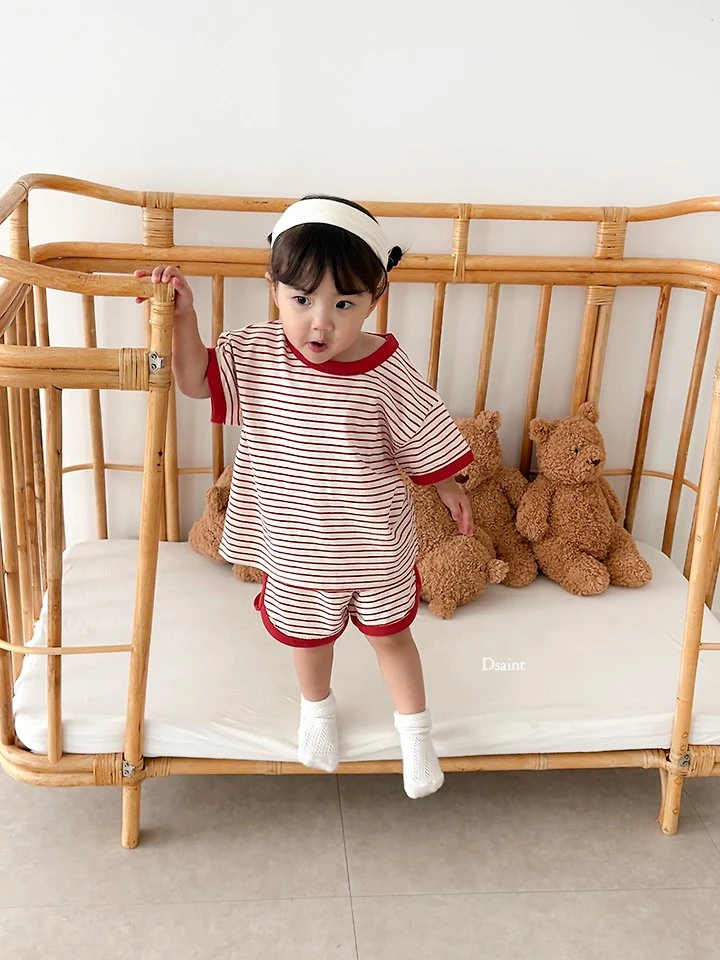 Dsaint - Korean Children Fashion - #littlefashionista - Yum Yum Contrast Ringer Set - 10