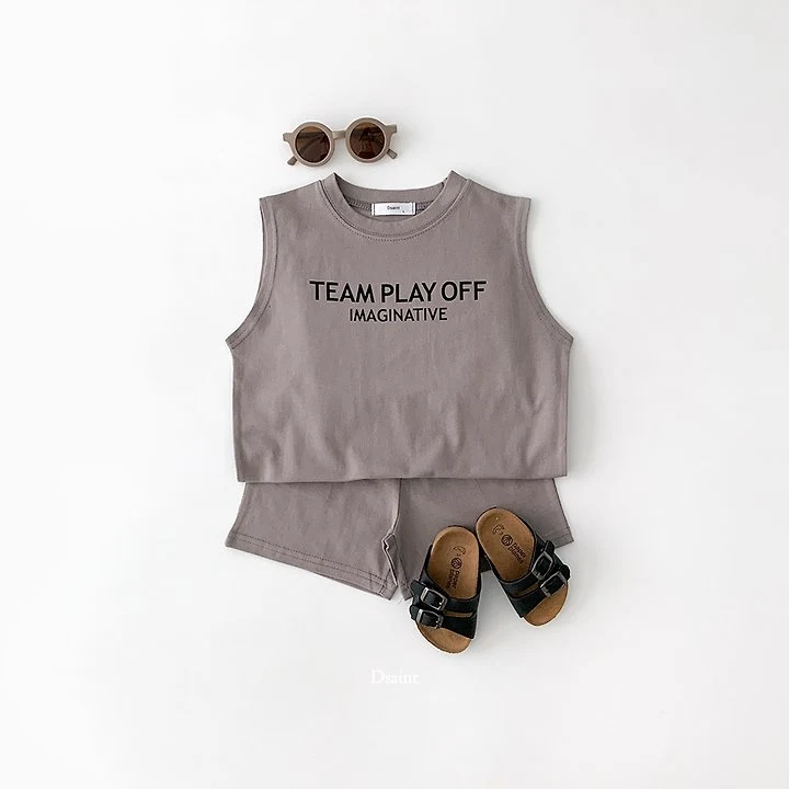 Dsaint - Korean Children Fashion - #magicofchildhood - Team Play Sleeveless Set - 8