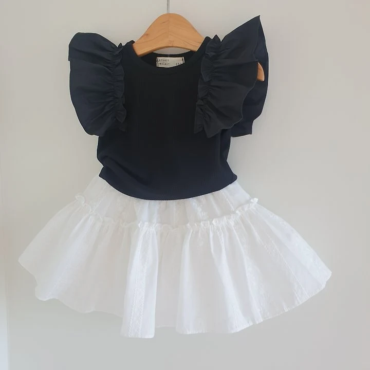 Eclair - Korean Children Fashion - #designkidswear - Frill Tee - 12