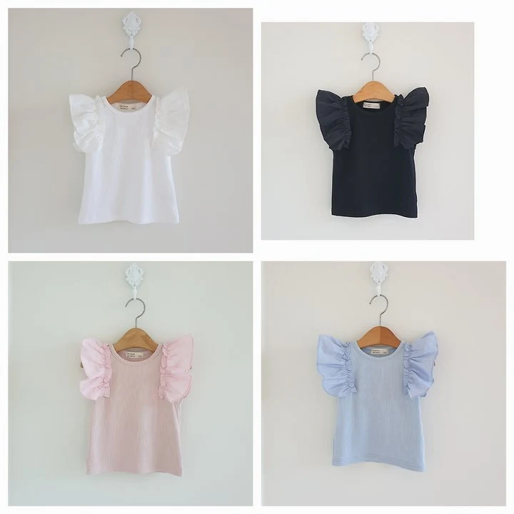Eclair - Korean Children Fashion - #littlefashionista - Frill Tee - 3