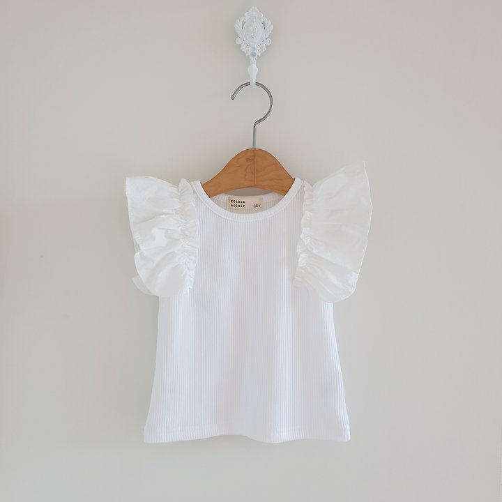 Eclair - Korean Children Fashion - #littlefashionista - Frill Tee - 4
