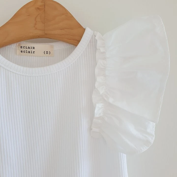 Eclair - Korean Children Fashion - #minifashionista - Frill Tee - 5