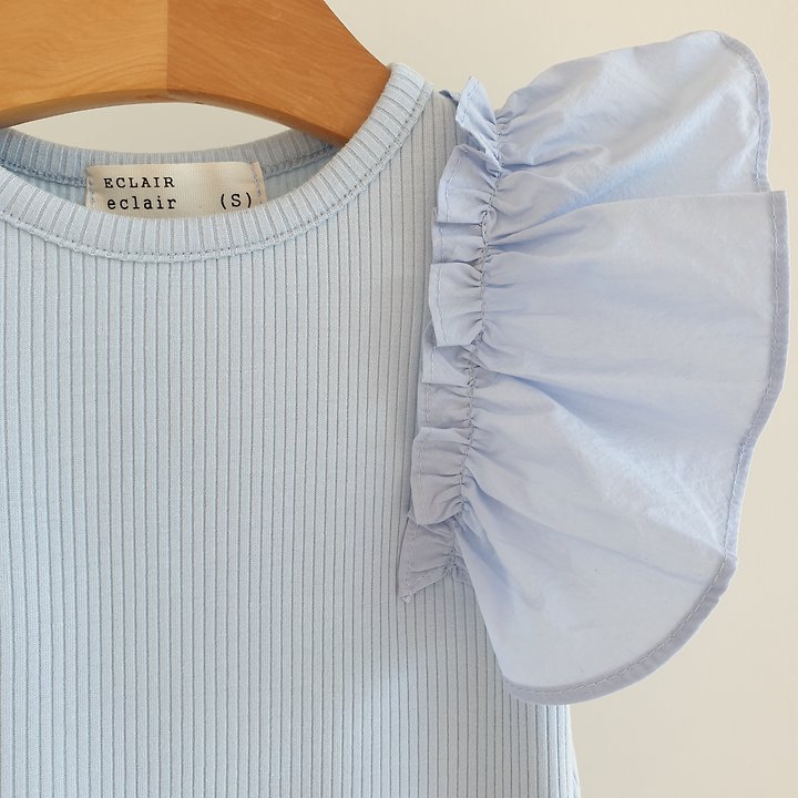 Eclair - Korean Children Fashion - #stylishchildhood - Frill Tee - 9