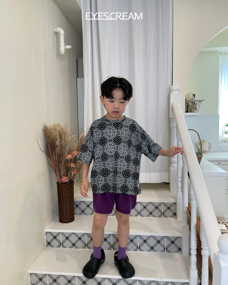 Eyescream - Korean Children Fashion - #childrensboutique - Semi Crop Paisley Tee - 9