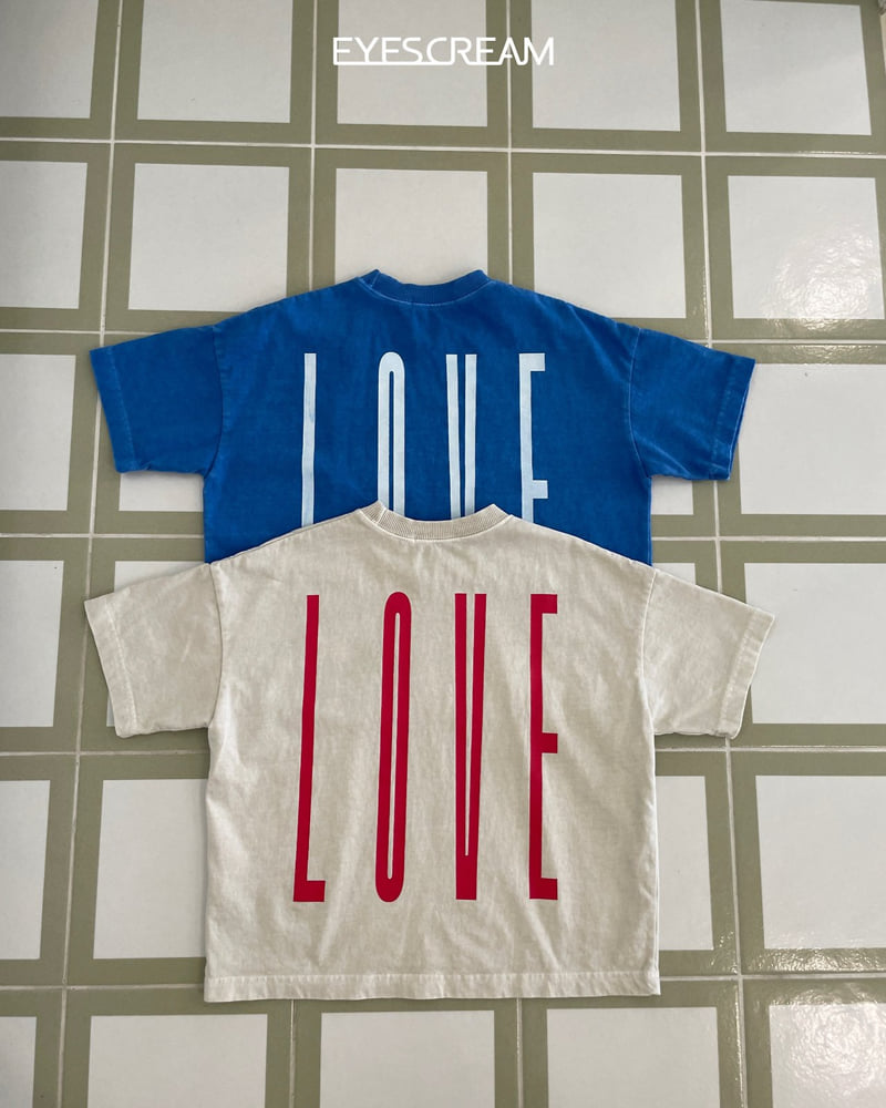 Eyescream - Korean Children Fashion - #stylishchildhood - Love Pigment Tee - 11