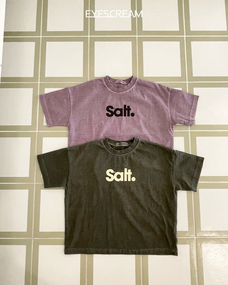 Eyescream - Korean Women Fashion - #momslook - Salt Pigment Tee (Adult) - 12