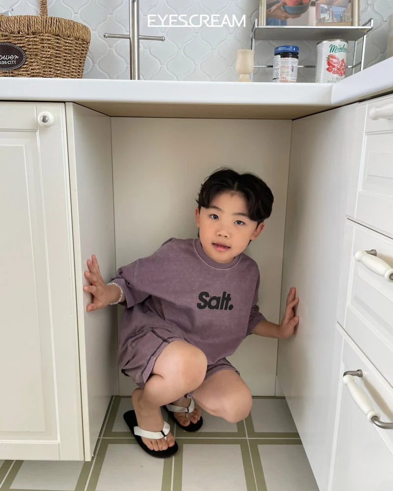 Eyescream - Korean Women Fashion - #romanticstyle - Salt Pigment Tee (Adult) - 8