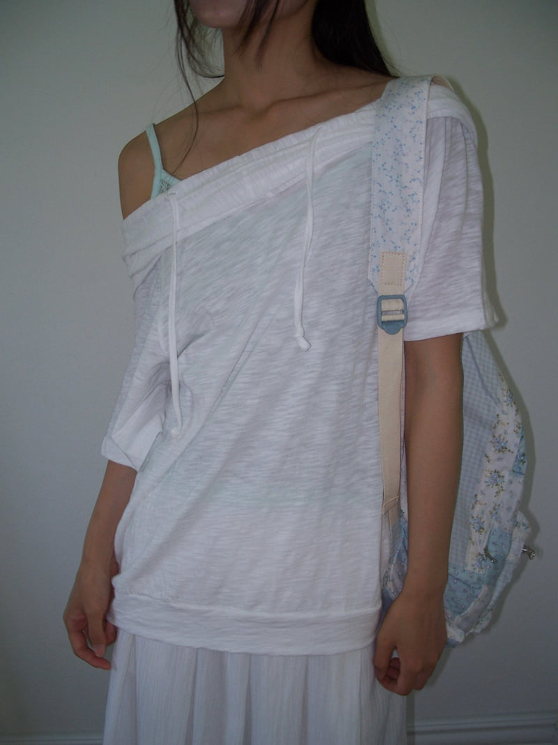 Flash - Korean Women Fashion - #momslook - Bold Hooded Tee - 9
