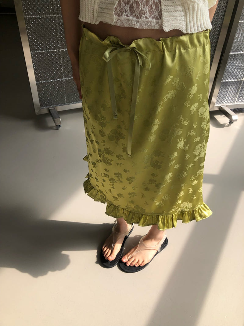 Flash - Korean Women Fashion - #womensfashion - Jacquard Frill Skirt - 4