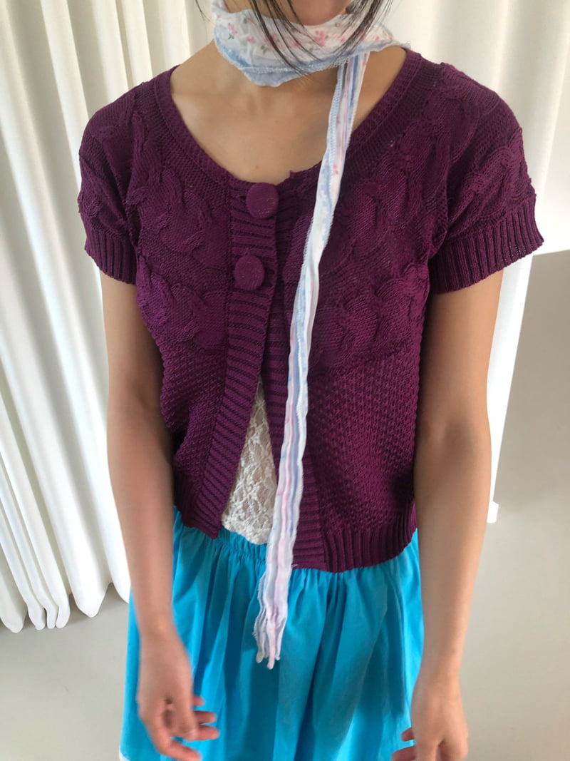Flash - Korean Women Fashion - #momslook - Cube Knit Cardigan - 7