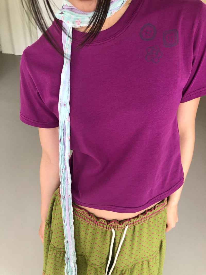 Flash - Korean Women Fashion - #momslook - Crayon Tee - 11