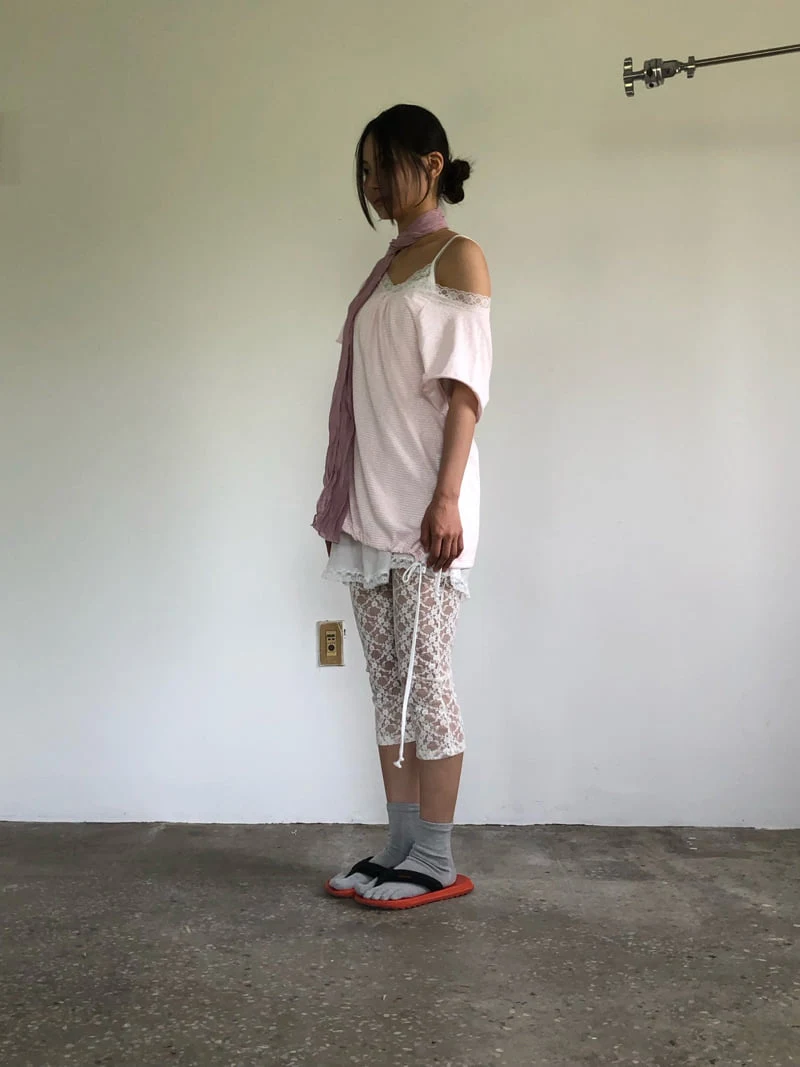 Flash - Korean Women Fashion - #momslook - Lace Leggings - 3