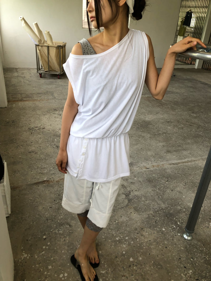 Flash - Korean Women Fashion - #momslook - Kelly Button One-piece - 3