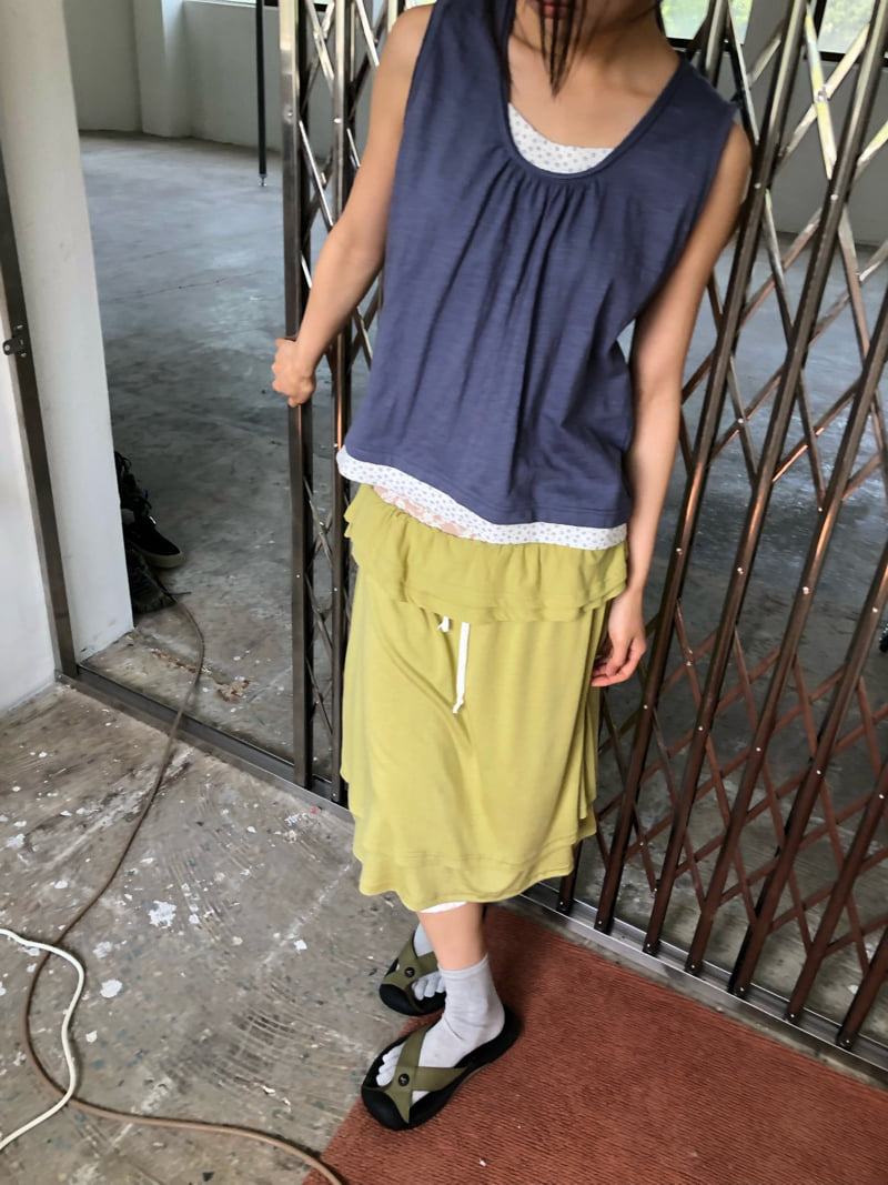 Flash - Korean Women Fashion - #romanticstyle - Double-Layer Skirt - 11