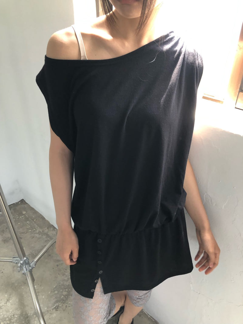 Flash - Korean Women Fashion - #romanticstyle - Kelly Button One-piece - 9