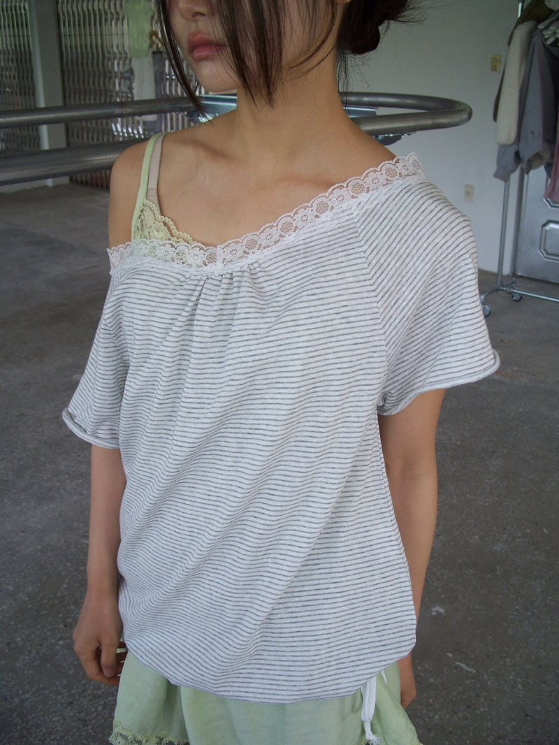 Flash - Korean Women Fashion - #romanticstyle - Pasta Tee - 7