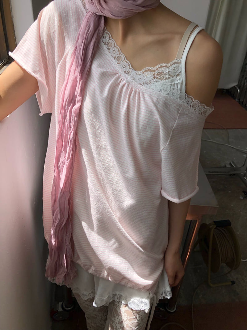 Flash - Korean Women Fashion - #vintageinspired - Pasta Tee - 3