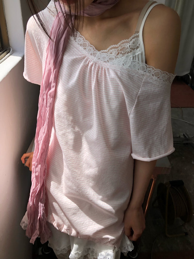 Flash - Korean Women Fashion - #vintageinspired - Pasta Tee - 4