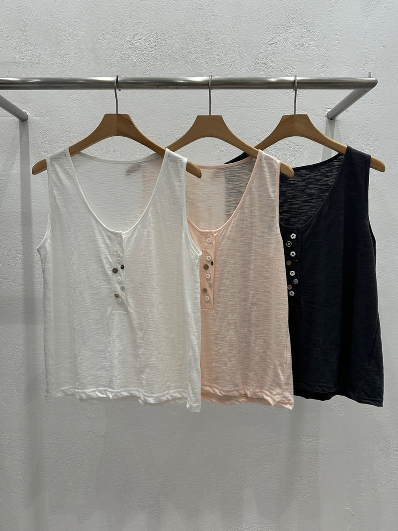 Flash - Korean Women Fashion - #womensfashion - Rosy Button Tee