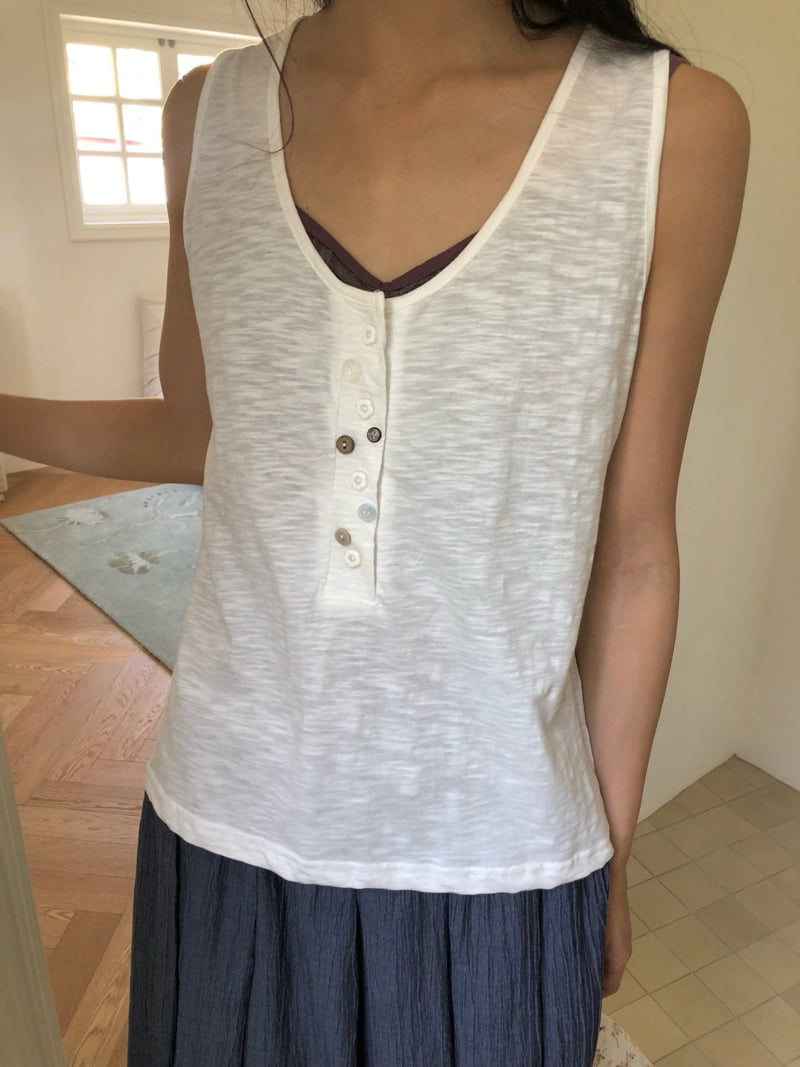 Flash - Korean Women Fashion - #womensfashion - Rosy Button Tee - 11