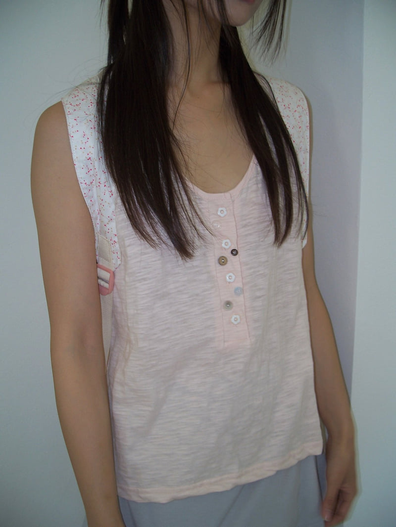 Flash - Korean Women Fashion - #womensfashion - Rosy Button Tee - 5
